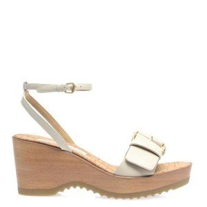 STELLA MCCARTNEY Linda White Wedge Sandals